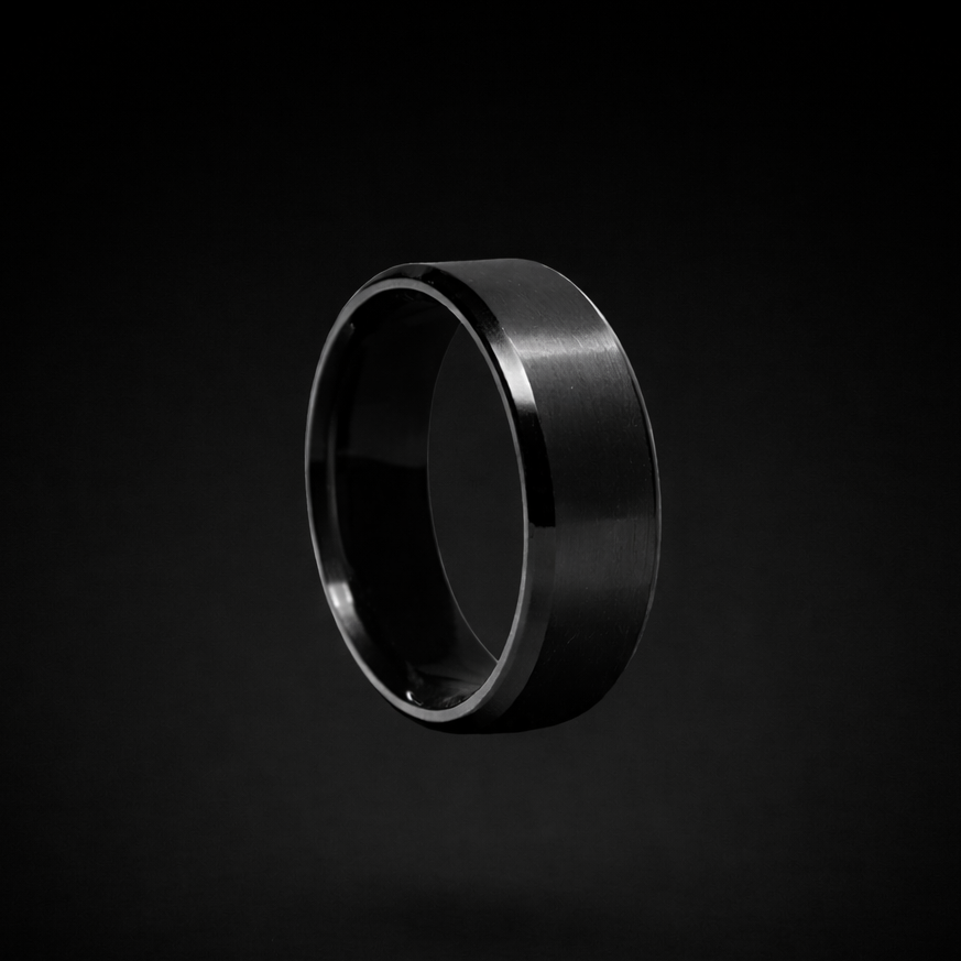 Stainless steel band ring in gold, silver or black finish – ACSRY product image 8