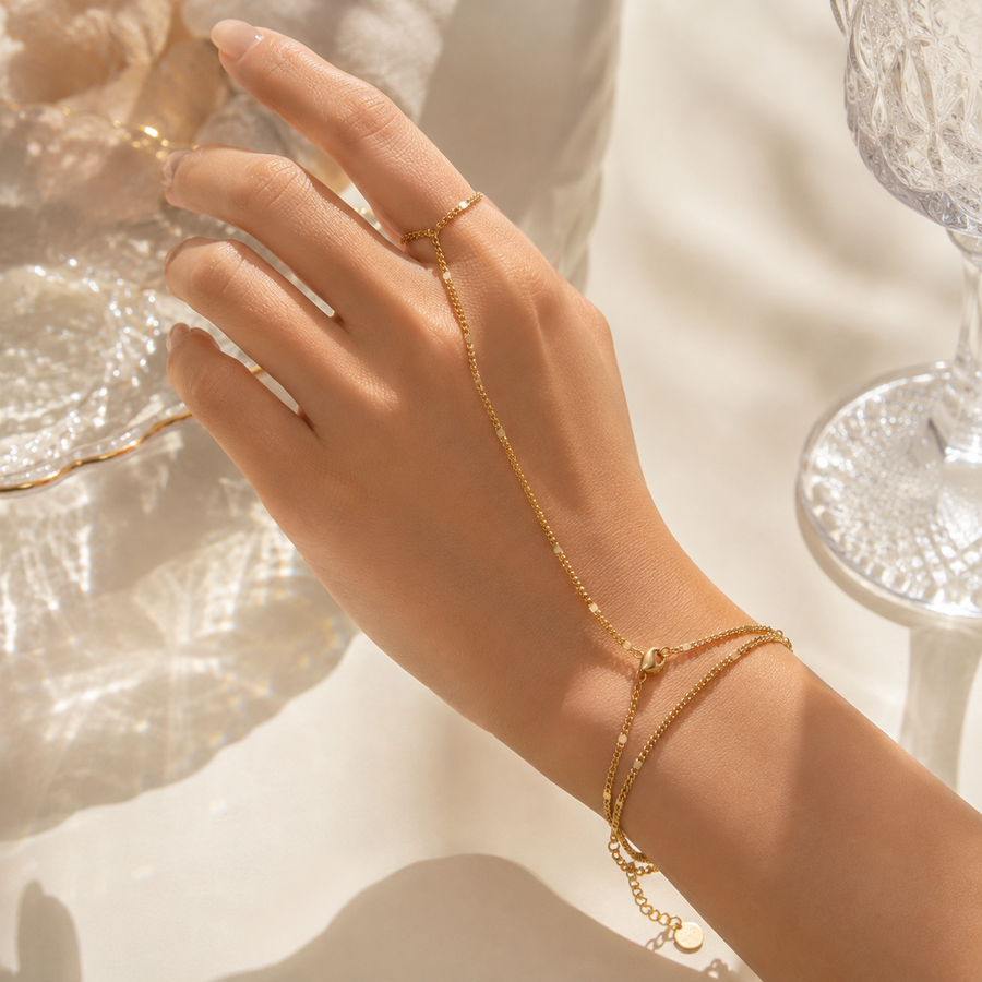 Women's hand chain bracelet jewelry – ACSRY product photo