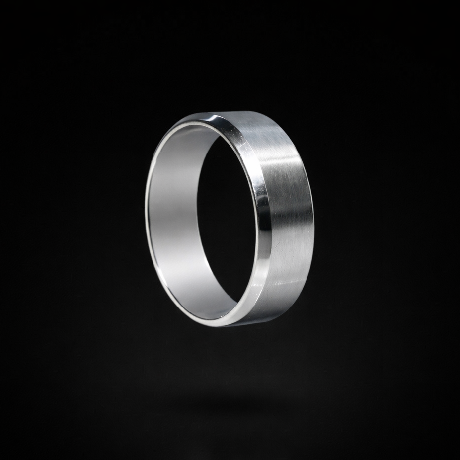 Stainless steel band ring in gold, silver or black finish – ACSRY product image 6