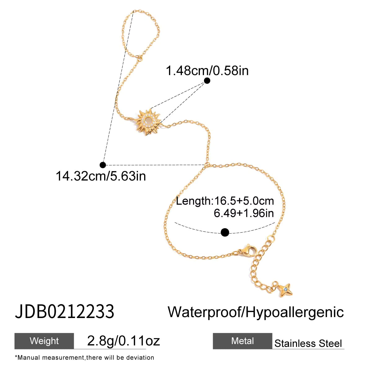 Women's hand chain bracelet jewelry – ACSRY product image 5