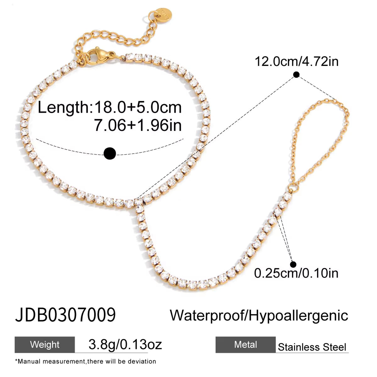 Women's hand chain bracelet jewelry – ACSRY product image 10
