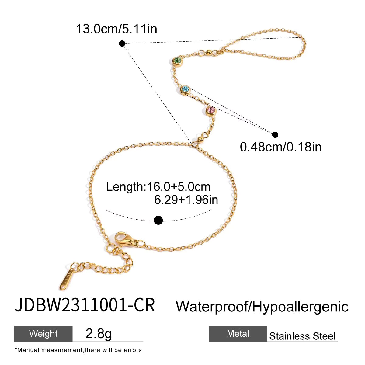 Women's hand chain bracelet jewelry – ACSRY product image 12