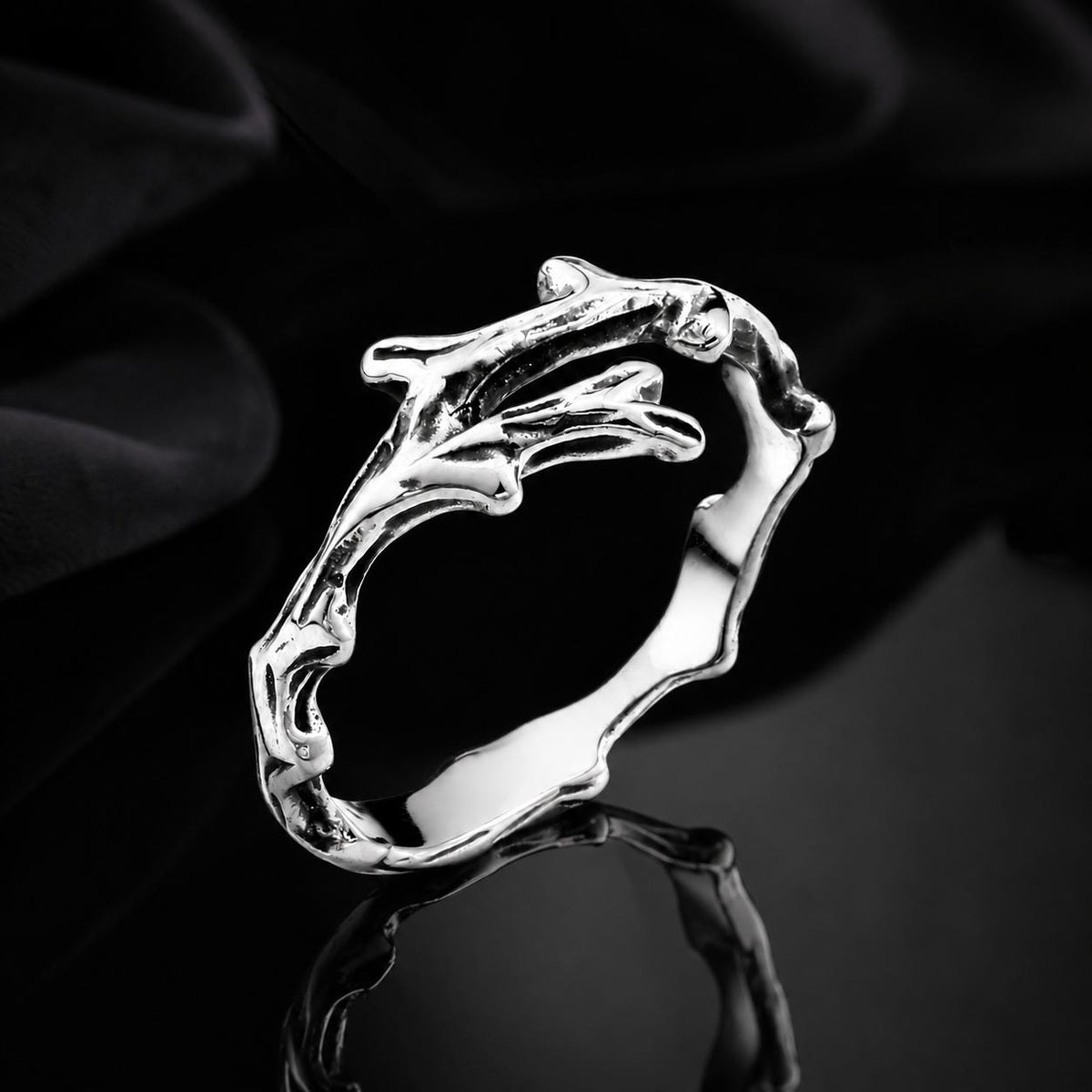 Branched Shaped Stainless Steel Rings for Men - Gift for Him | ACSRY