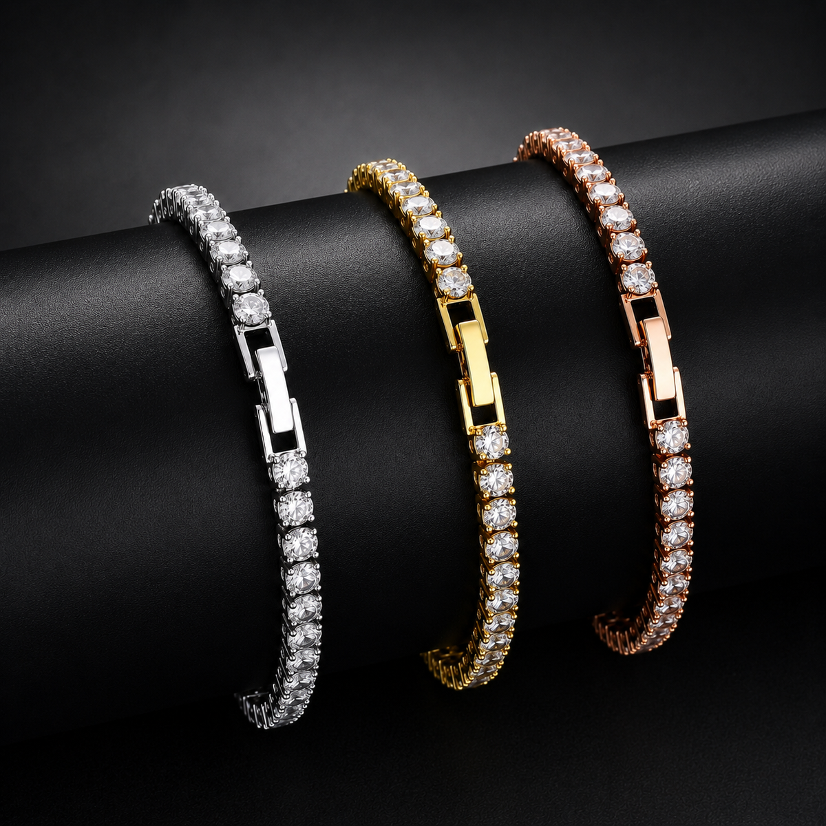 Classic tennis bracelet with sparkling stones – ACSRY product image 2