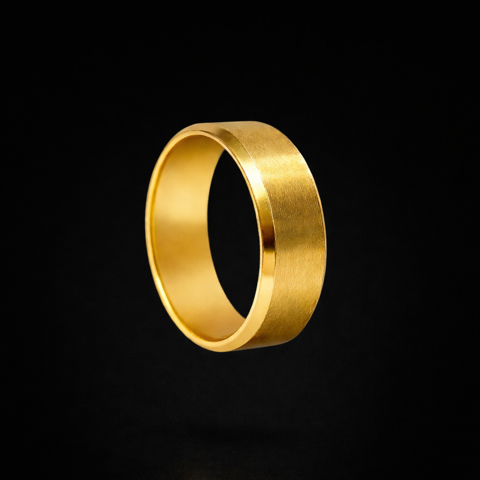 Stainless steel band ring in gold, silver or black finish – ACSRY product image 7